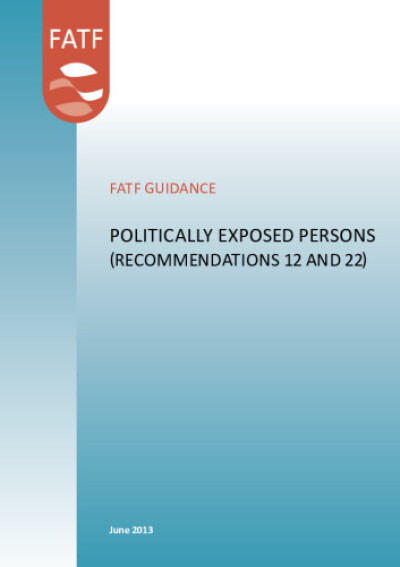 FATF guidance. Politically exposed persons (Recommendation 12 and 22)